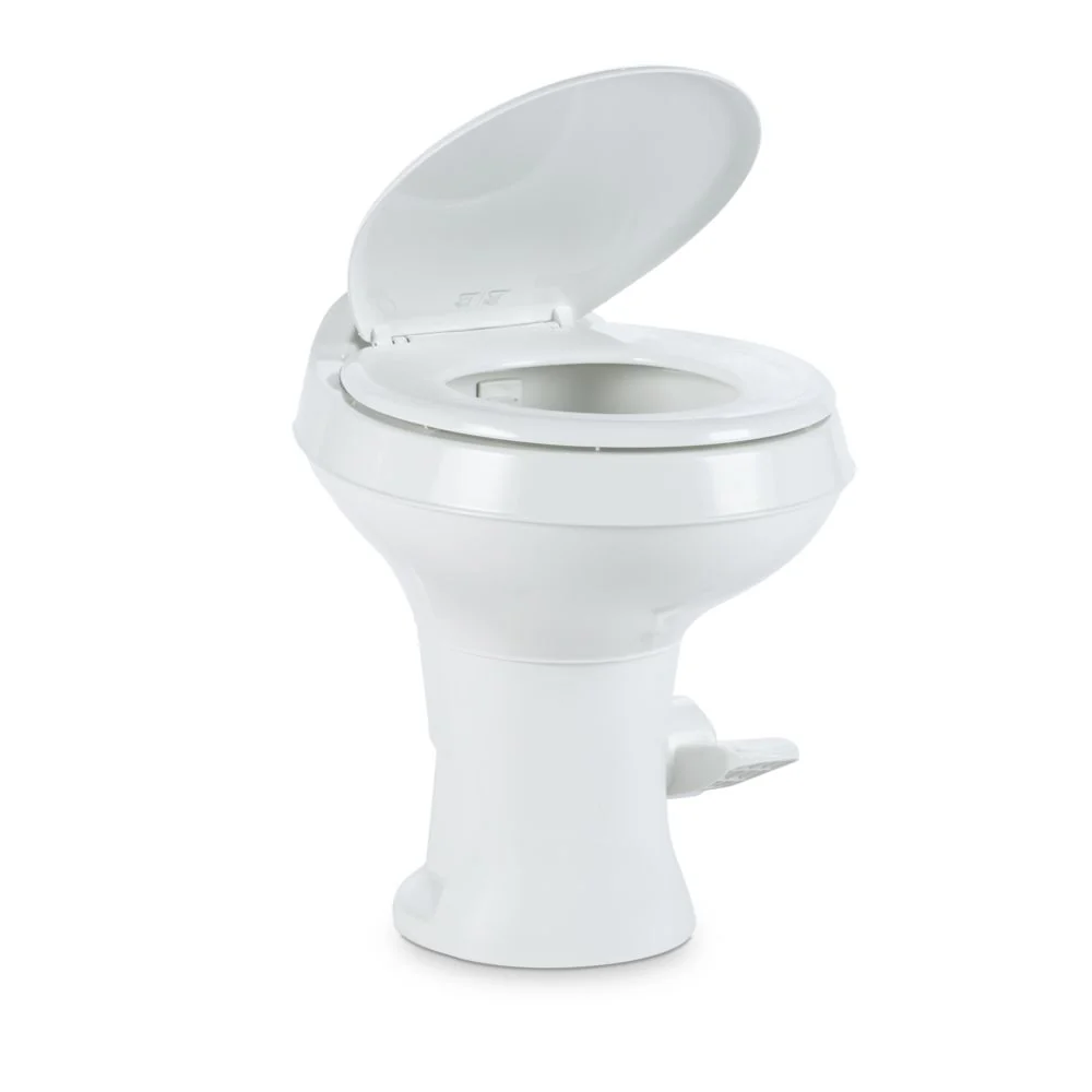 2025 Dometic 302300071 300 Series Standard Height Heavy Duty Plastic RV Toilet, White
