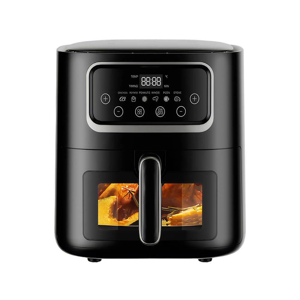 11 Qt Oil-Free Air Fryer 1400 W Visual Cooking Window Touch Control