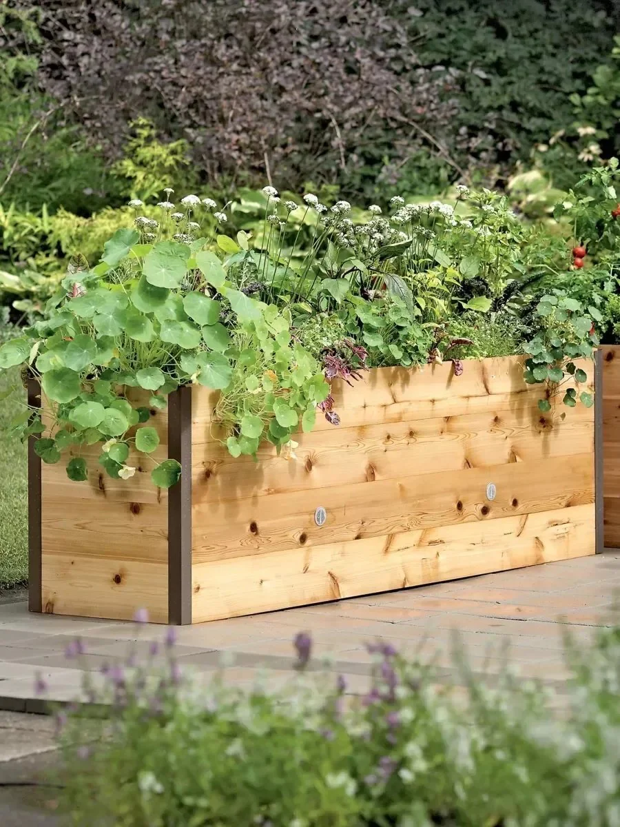 2025 Watering Eco-Stained Elevated Planter Box