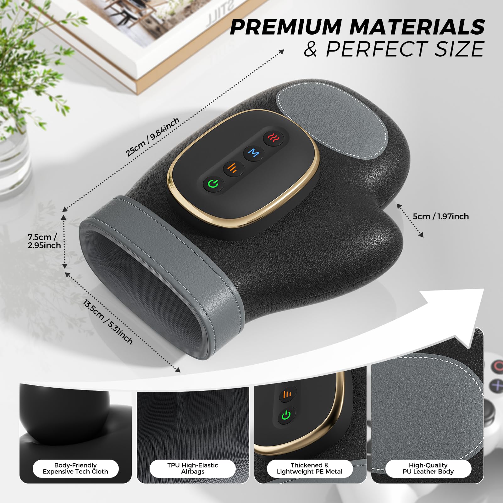 WUX Hand Massager with Heat Compression Relief