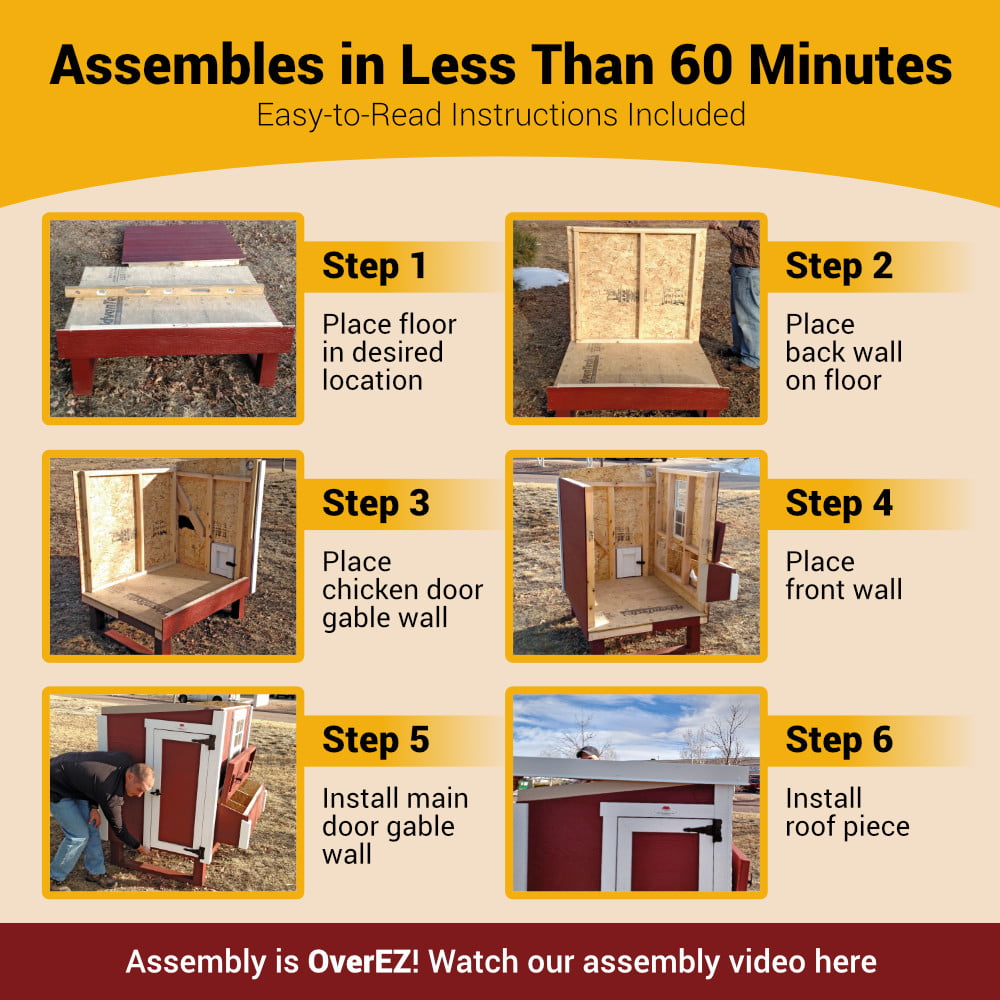 2025 OverEZ XL Chicken Coop - Up to 20 Chickens