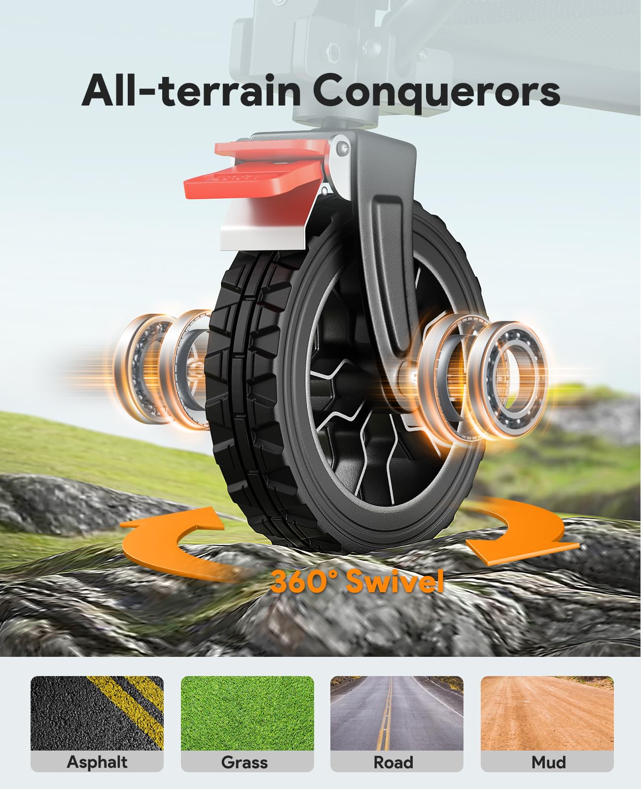 Raynesys Collapsible Foldable Wagon Cart 330lbs Capacity