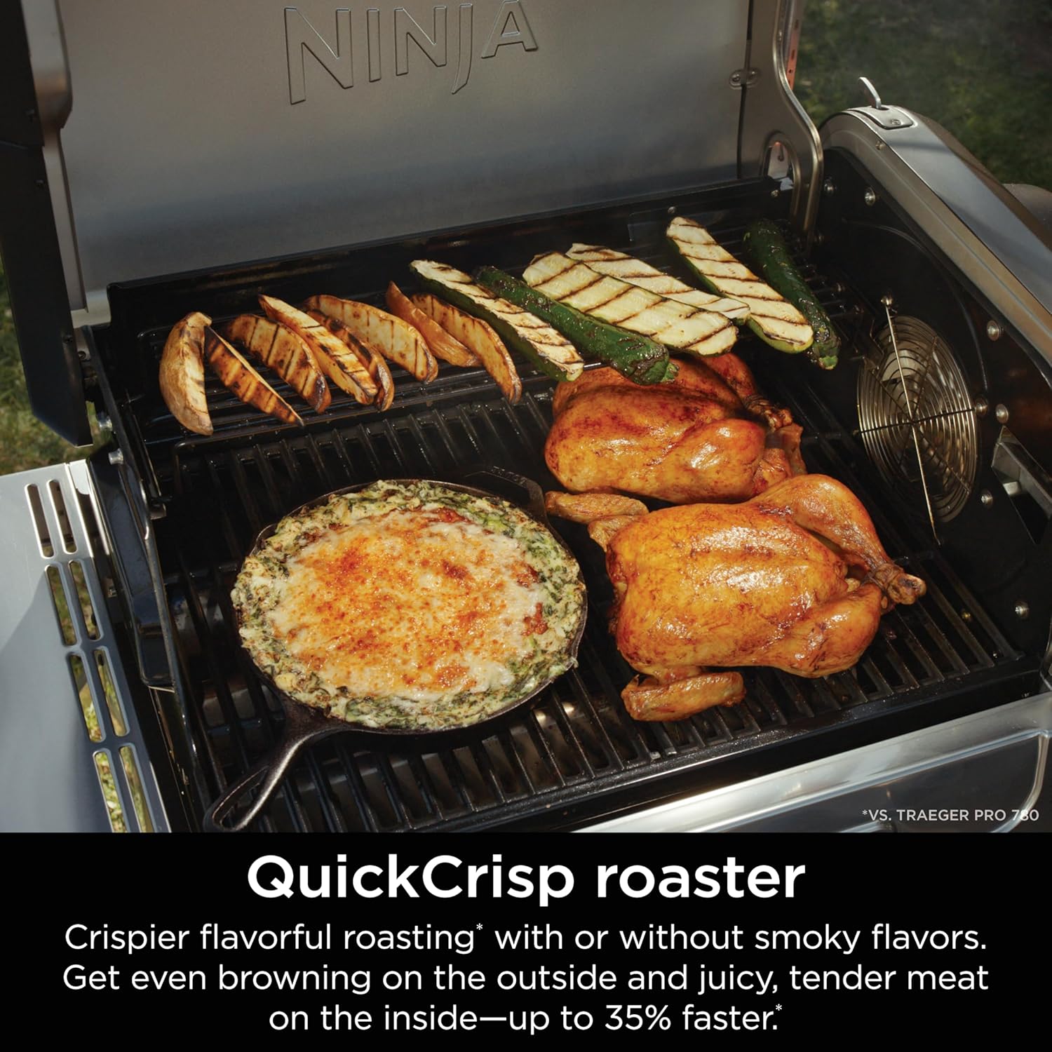 NINJA Flexflame 5-in-1 Electric & Propane Grill System