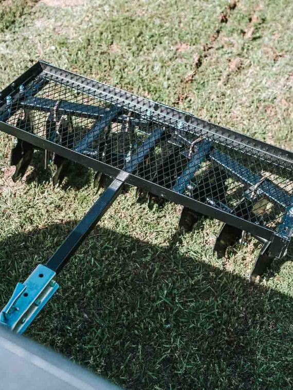 2025 Distributors Inc. 4-Ft Notched Disc Harrow Attachment Pull Behind for ATV and UTV 2-in Towball Hitch NO250072