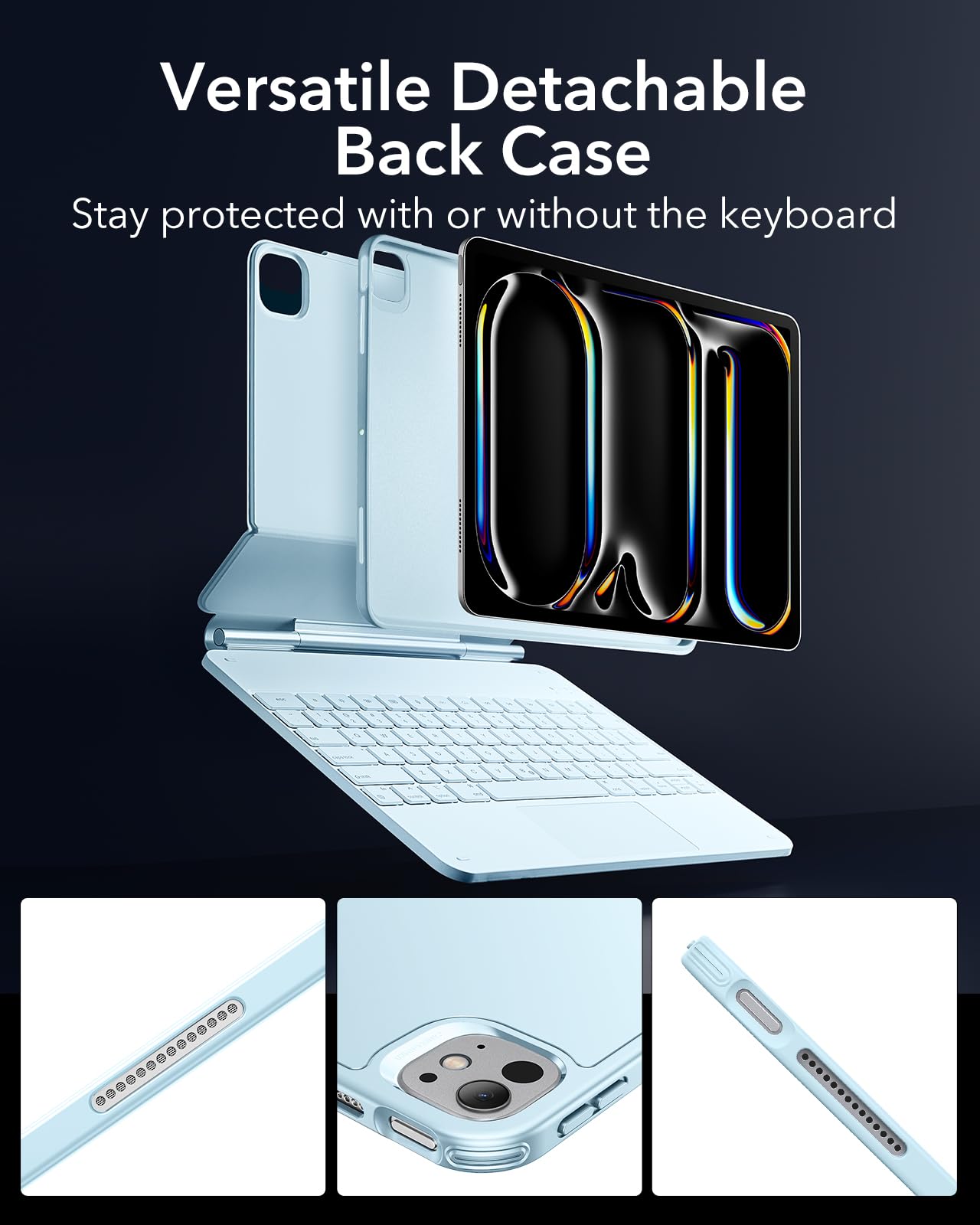 ESR iPad Pro 13 Inch Case with Keyboard (M4, 2024)
