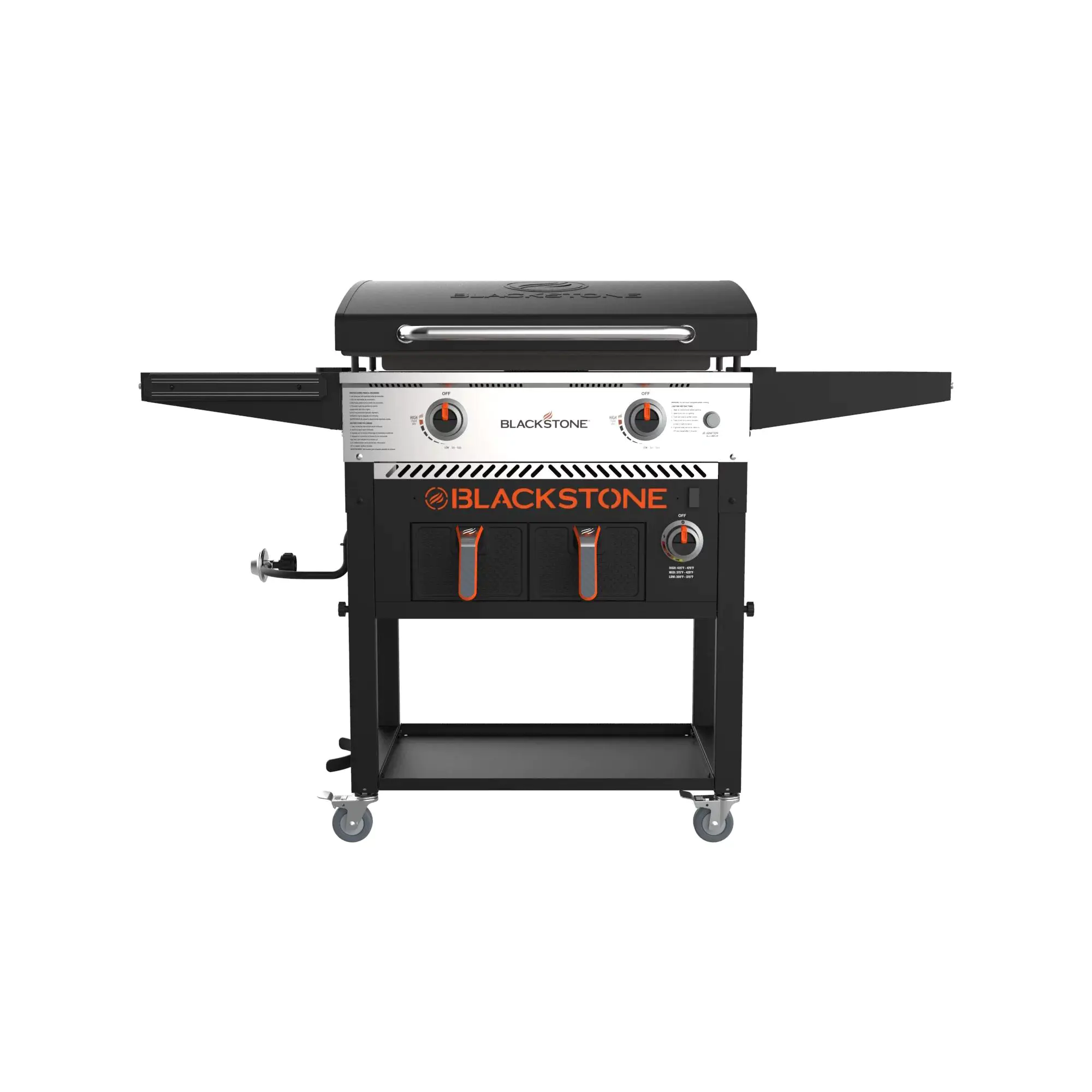 2025 Clearance Sale 2-Burner 28" Griddle with Electric Air Fryer and Hood