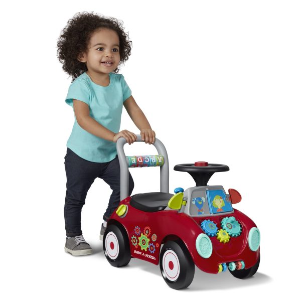 Busy Buggy, Ride-on and Push Walker, Red