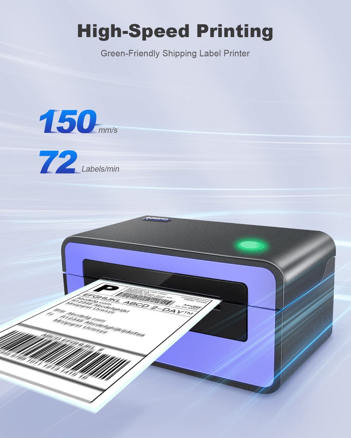 Polono Label Printers – 150mm/s 4×6 Thermal Label Printer