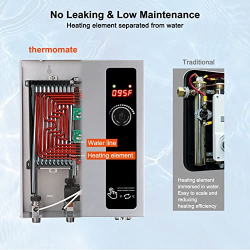 2025 Electric Tankless Water Heater, 11kW at 240 Volt, On Demand Instant Hot Water Heater
