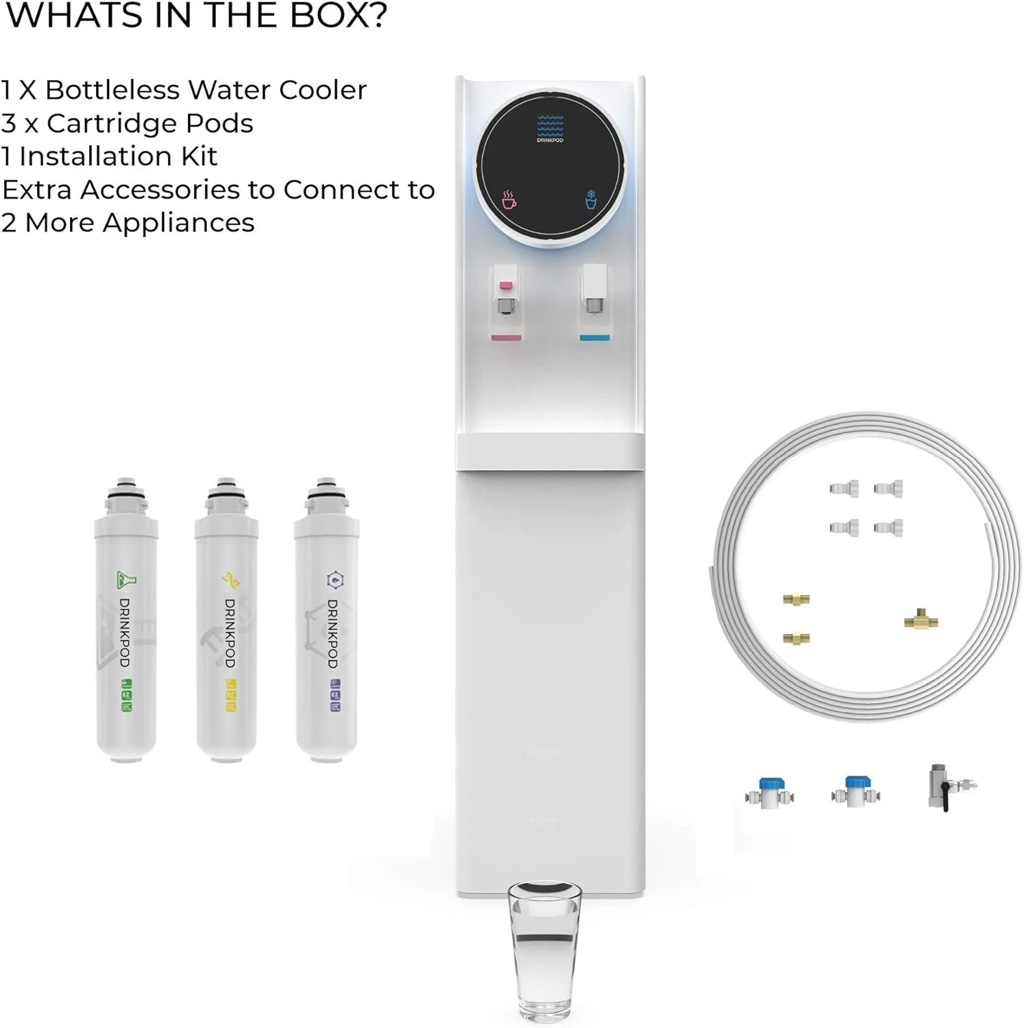 2025 Bottleless Water Cooler Hot and Cold Water Dispenser for Offices & Homes