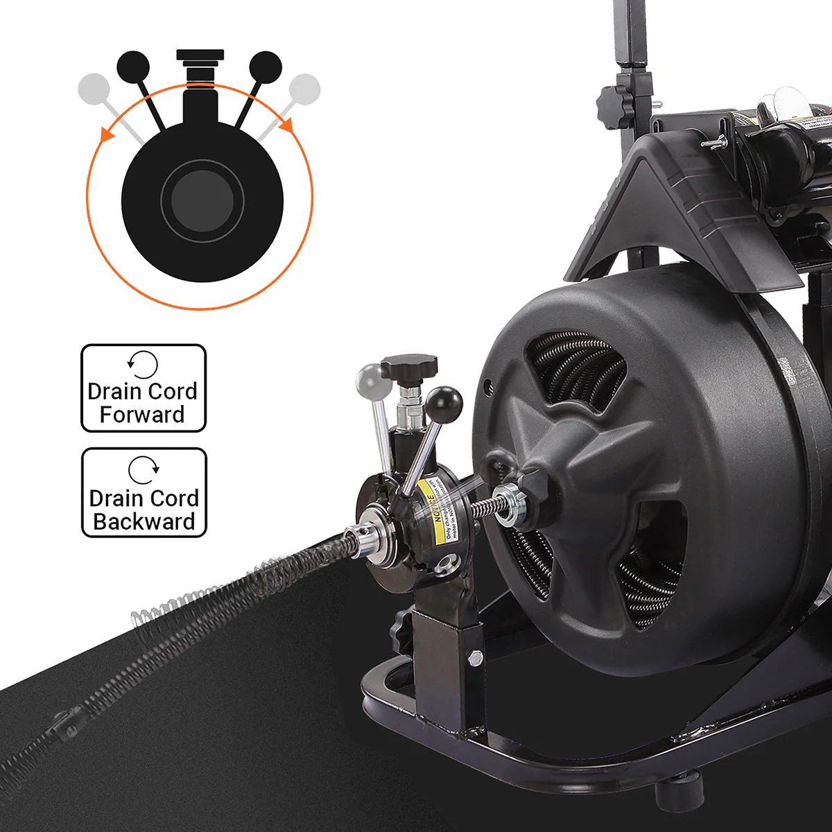 2025 XtremepowerUS 45078 45078 Drain Snake Commercial w/Attachments 100' Electric Sewer