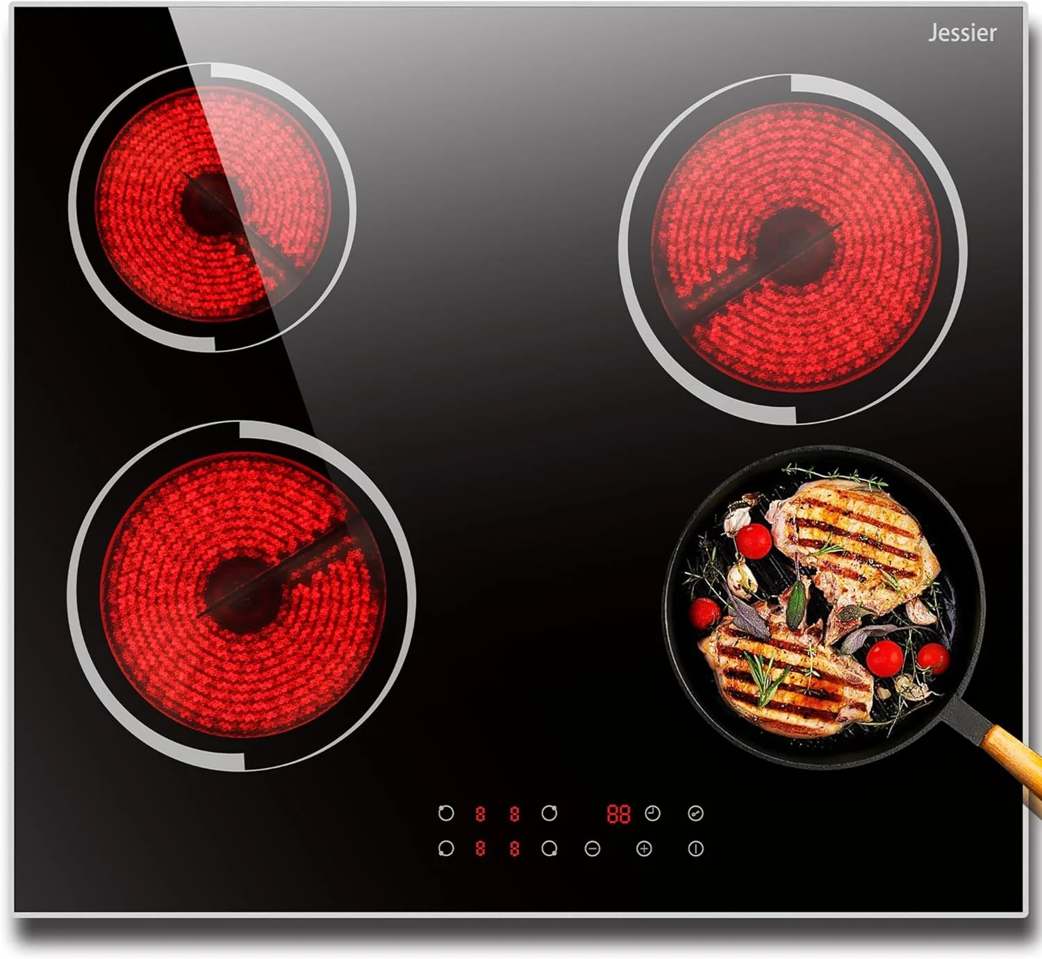 Electric Cooktop 30 Inch - 5 Burners Built-in Ceramic Cooktop, 30