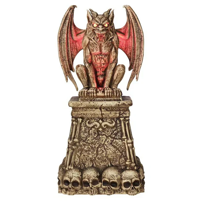 2025 Home Accents Holiday 5 Ft. LED Gargoyle Tombstone Prop