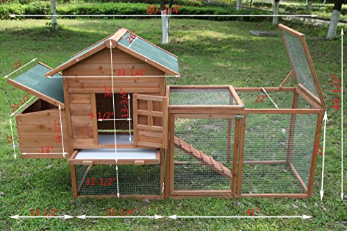 2025 Outdoor 80 inch wooden chicken coop nest box chicken coop poultry pet cage