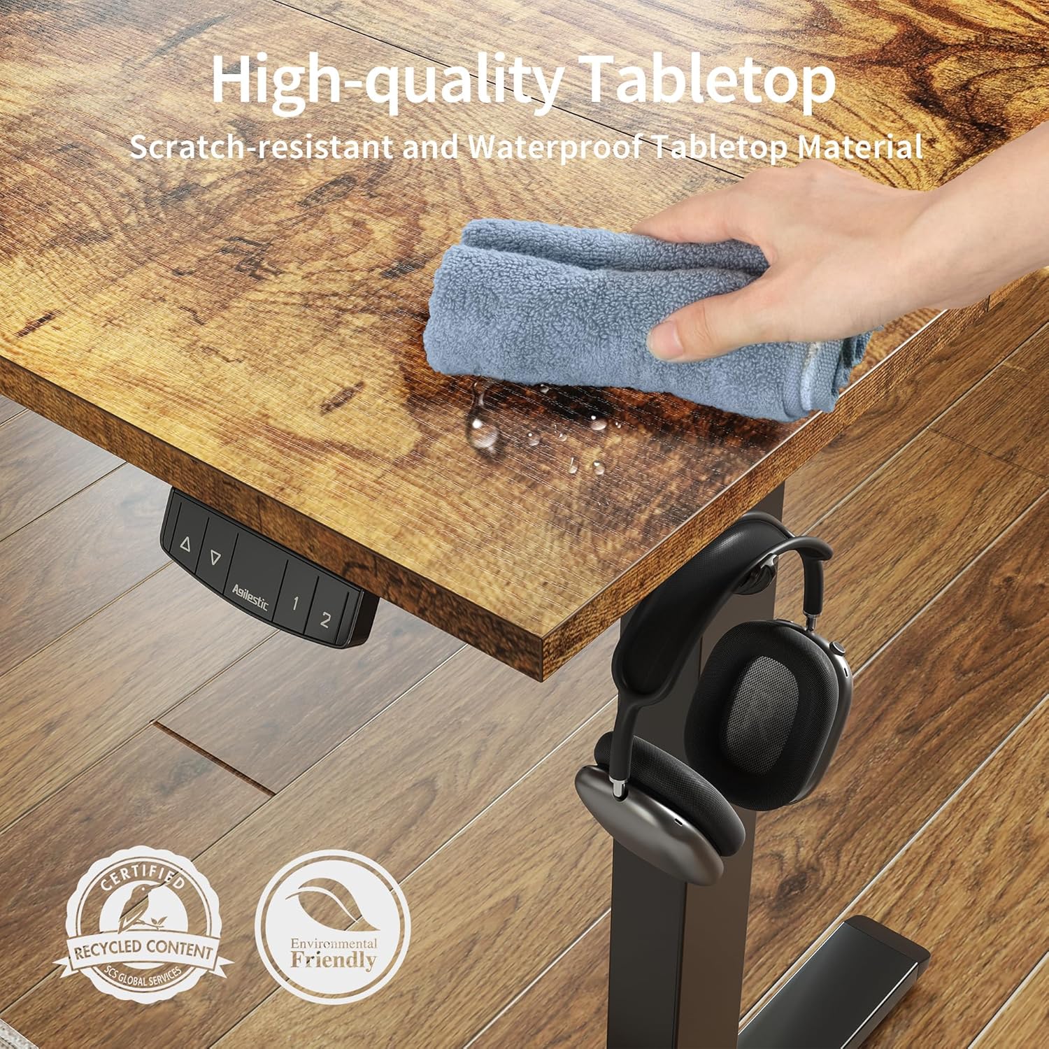 Electric Standing Desk 48 x 24 Inches Height Adjustable Desk