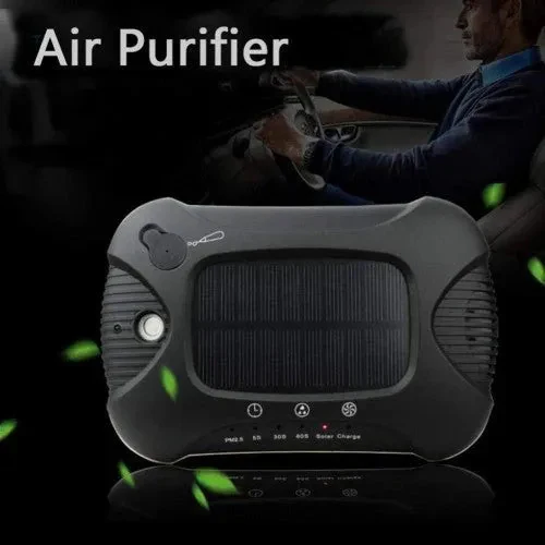 Air Purifier Aroma Diffuser Auto Mist Maker PM 2.5 Eliminator Car Air Purifier with Fresh Air Humidifier USB Air Purifier for Car with HEPA,White