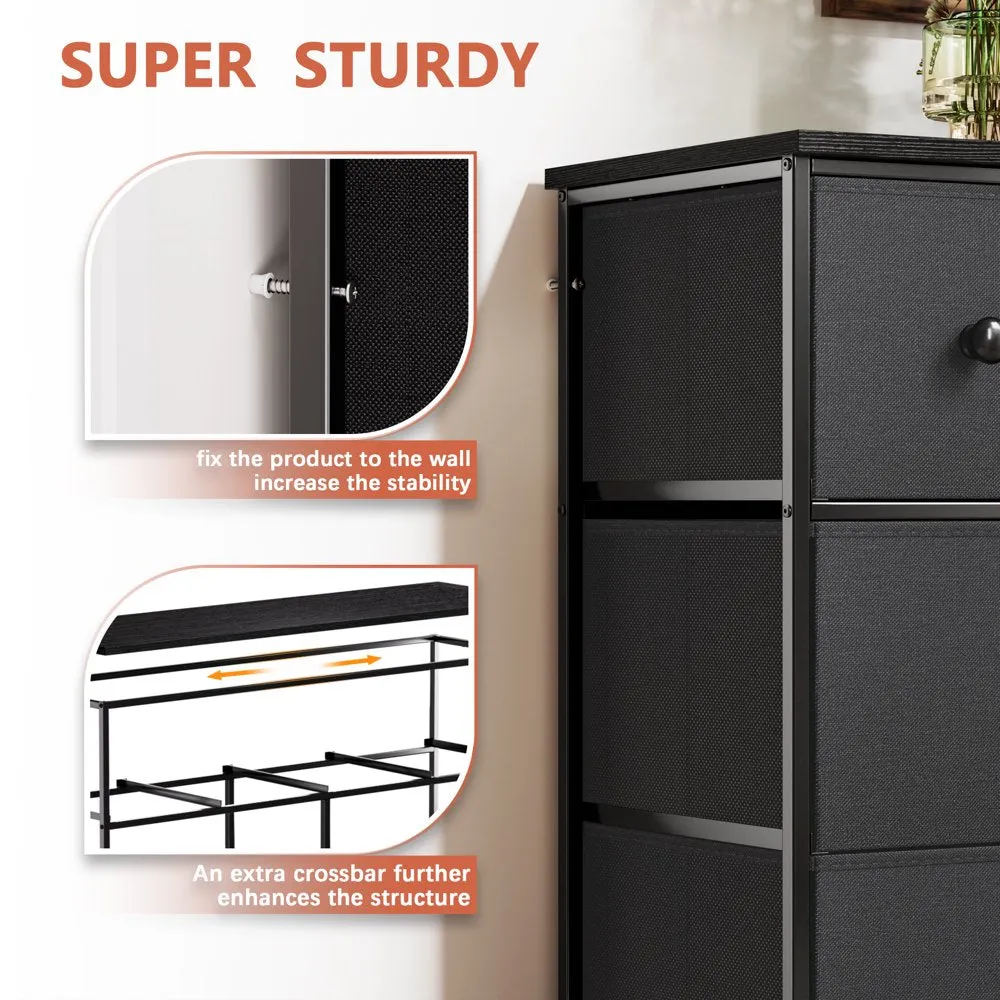 REAHOME 8 Drawer Dresser, Chest of Drawers for Bedroom