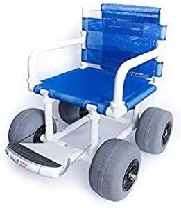 2025 Beach/All Terrain Wheelchair, 12" Balloon Tires for Soft Sand, Easily Disassembles
