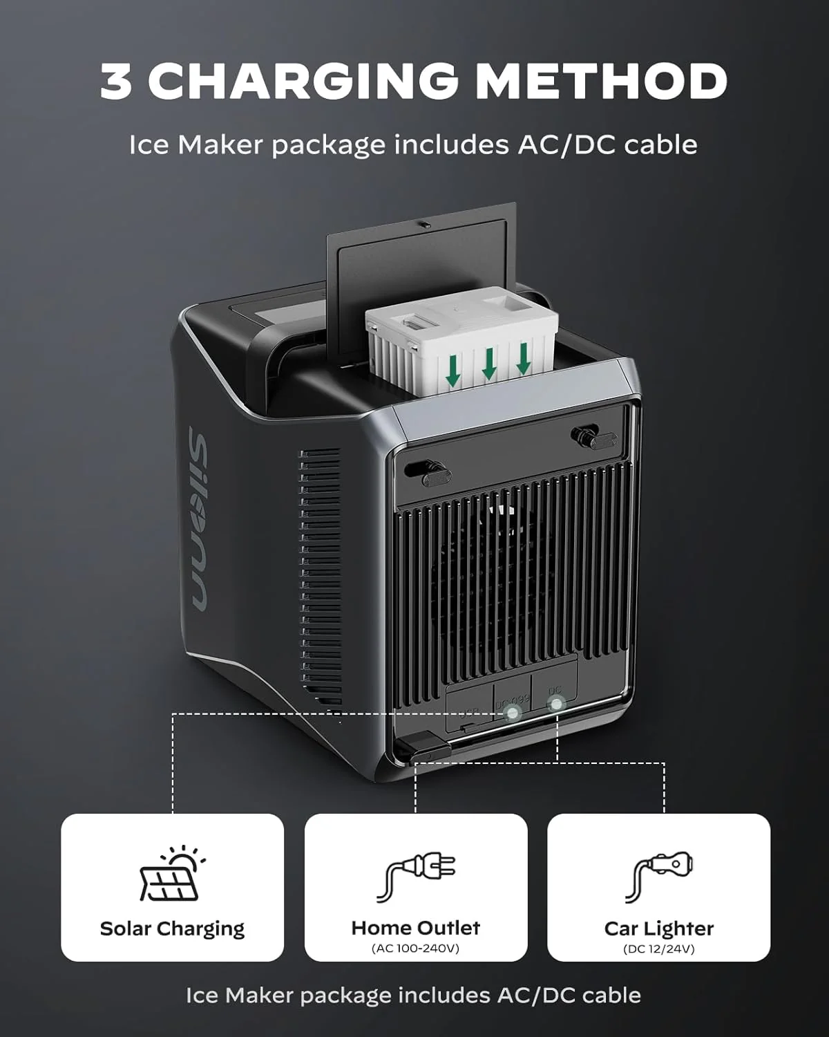 Ice Maker Countertop Silonn Chewable Pellet Ice Machine