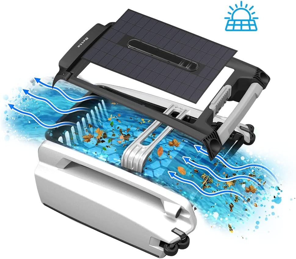 Se Solar Powered Robotic Pool Skimmer Cleaner