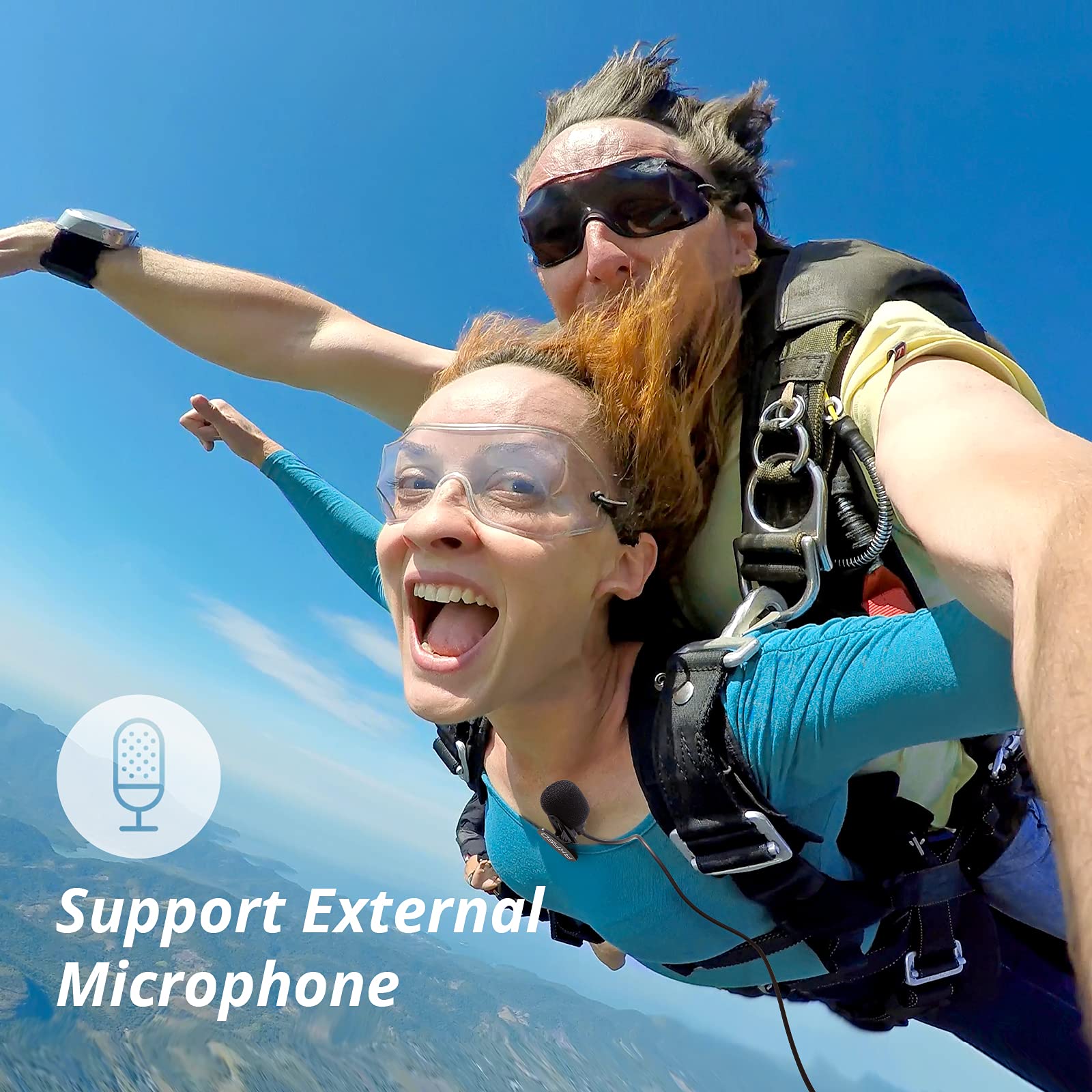 AKASO Brave 4 Action Camera 4K 30fps with 64GB MicroSD U3 Card