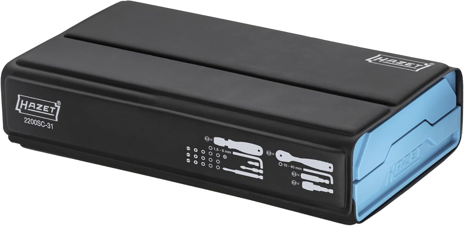 Smart Tool Kit 2200SC-31 I 73-piece set, drive: hexagon 6.3 (1/4 inch), capable of accommodating the maximum number of tools in the smallest space for optimal overview, foldable tool kit