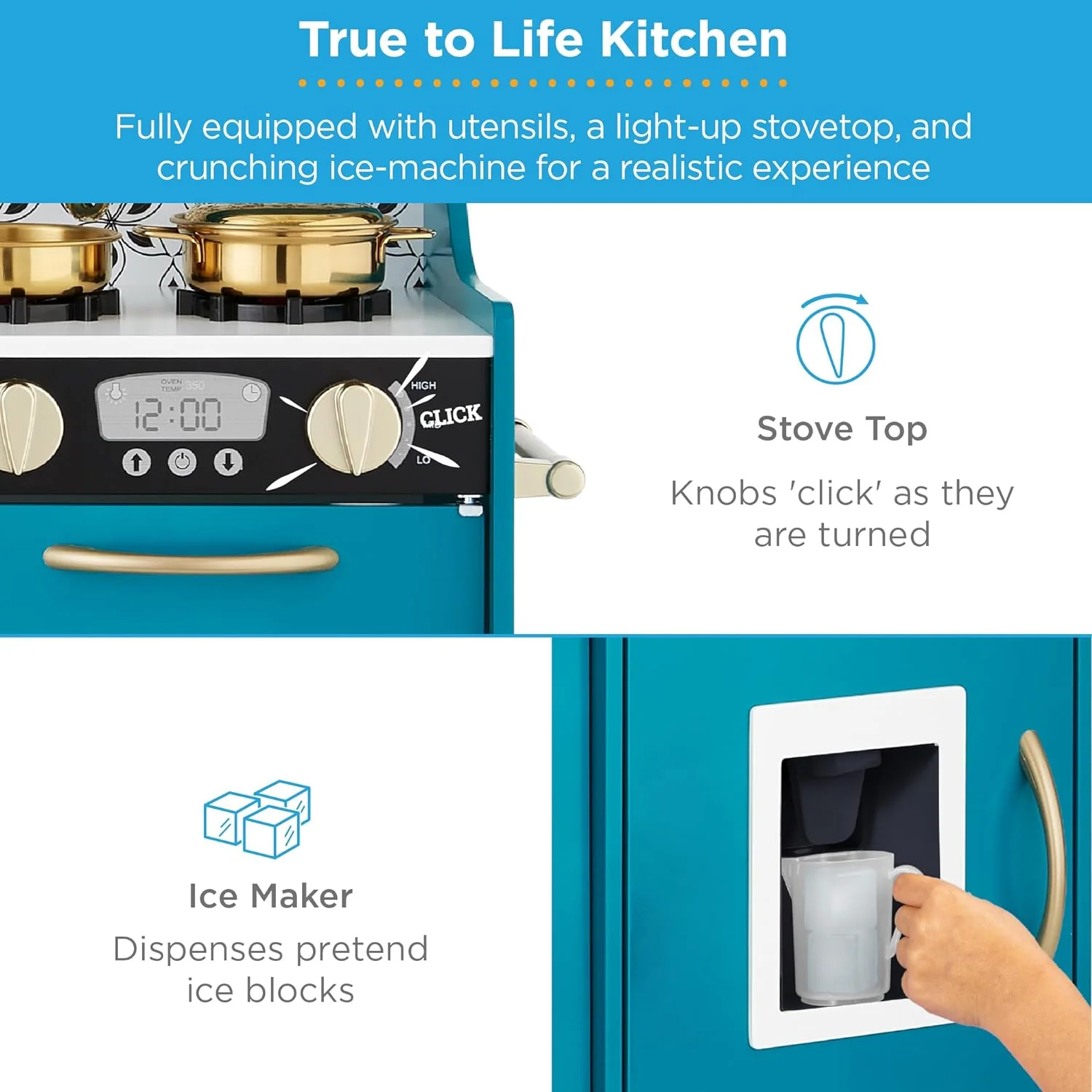 2025 Best Pretend Kitchen Wooden Toy Set for Kids