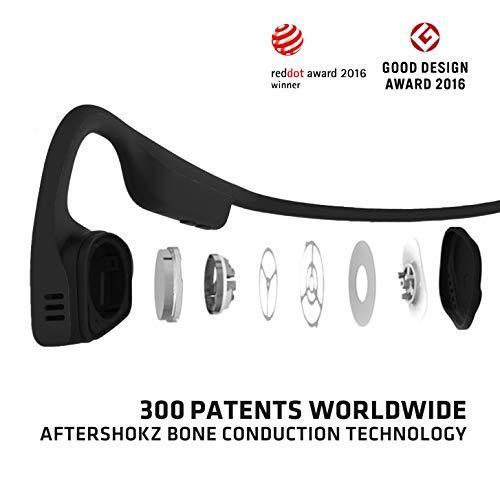 Titanium Bone Conduction Wireless Bluetooth Headphones, Black