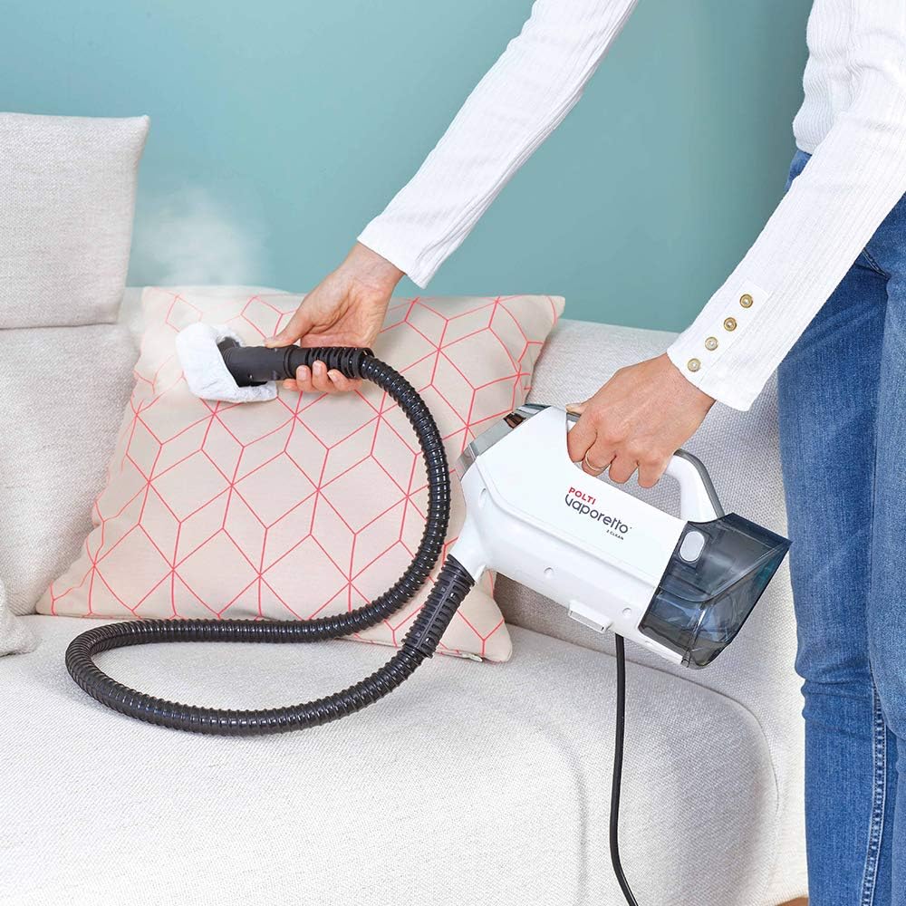 POLTI Vaporetto 3 Clean PTEU0295, Dampfsauger, ttet und beseitigt 99,9%* der Viren, Keime und Bakterien, Weiss, 1800 W