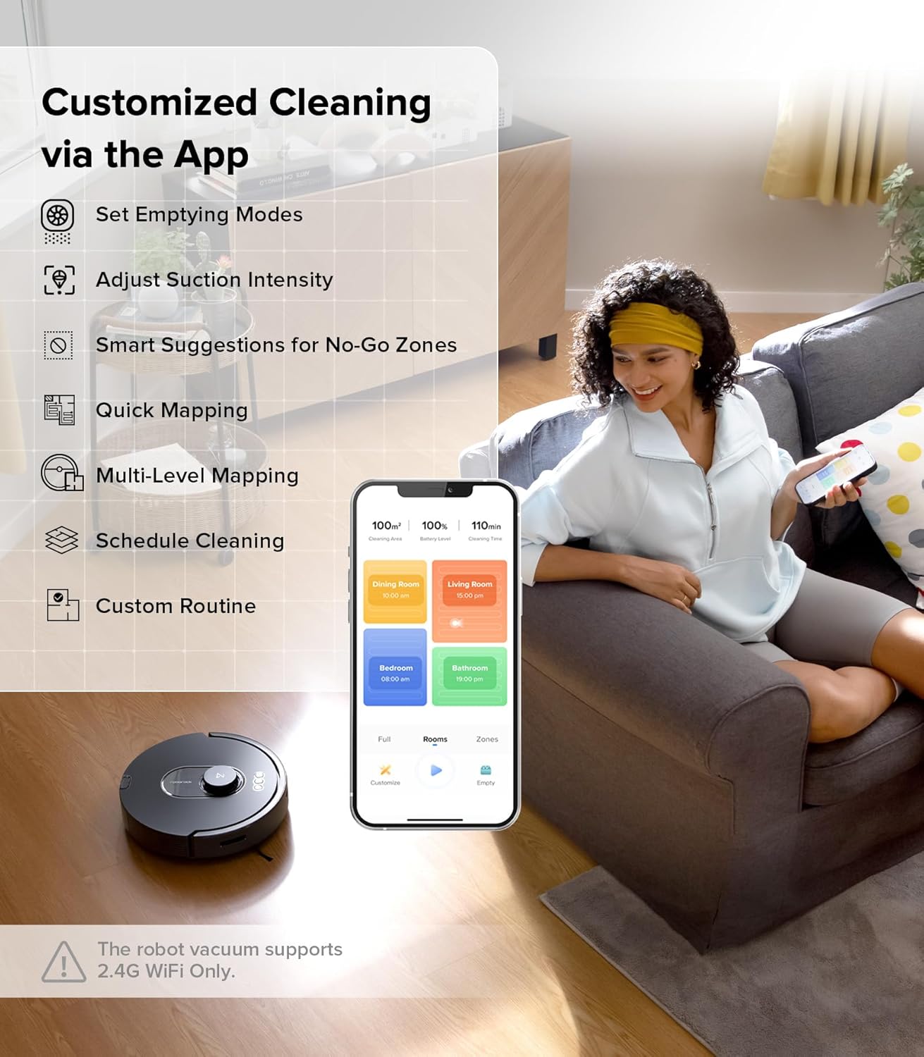 Q5 Max+ Robot Vacuum with Self-Empty Dock