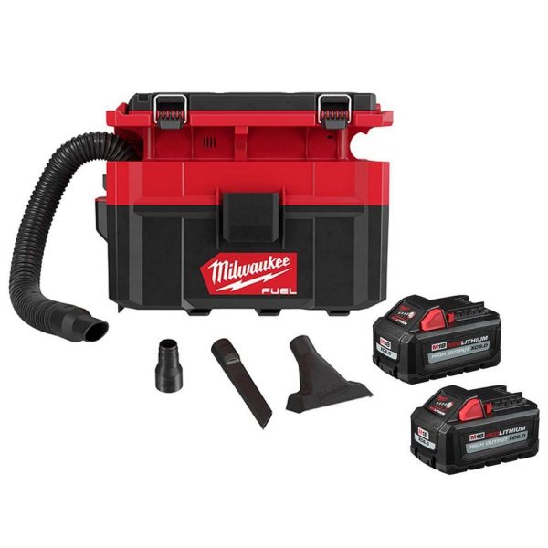 0970-20-48-11-1862 M18 FUEL PACKOUT 18-Volt Lithium-Ion Cordless 2.5 Gal. Wet/Dry Vacuum with (2) M18 HIGH OUTPUT 6.0 Ah Batteries