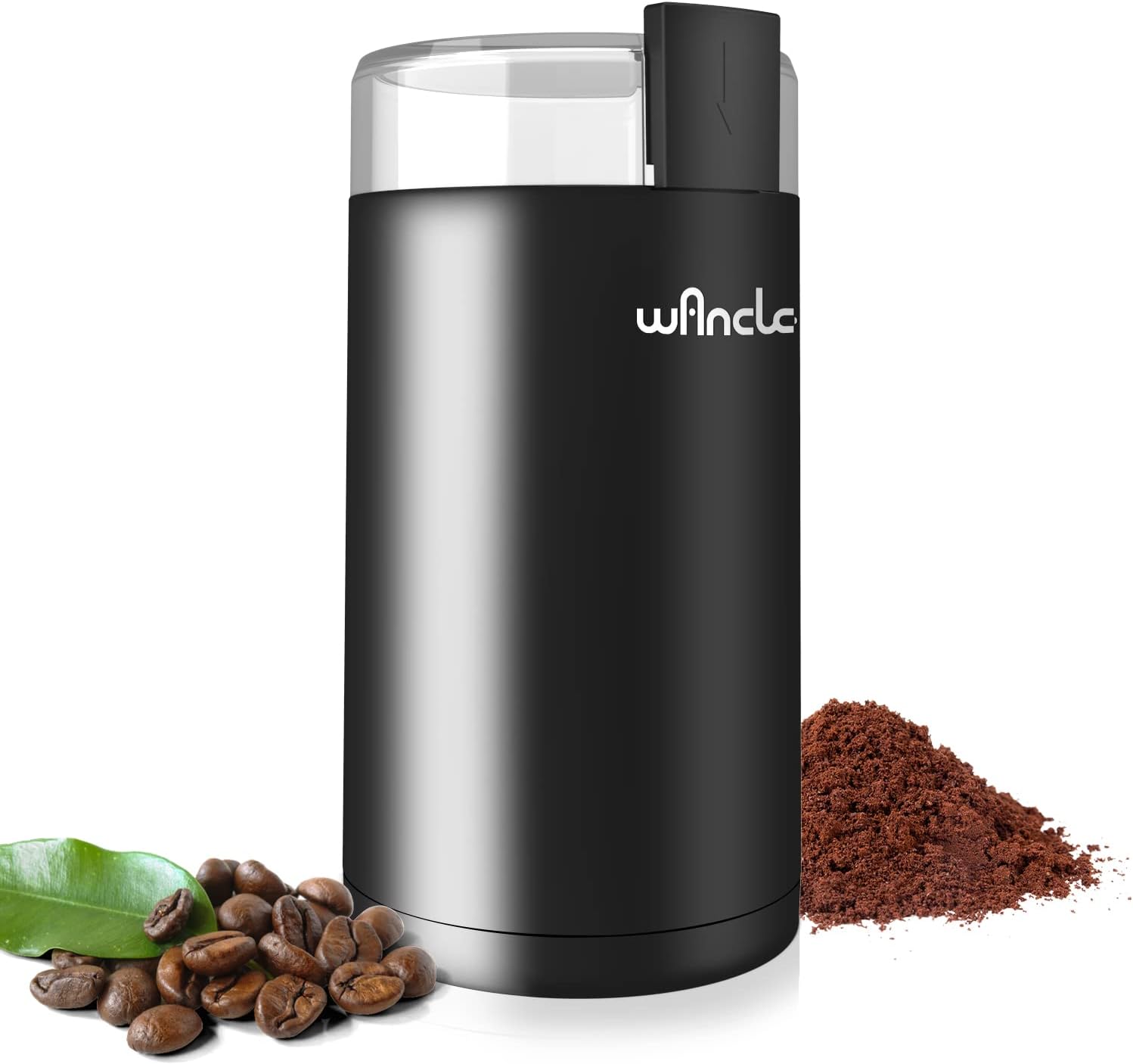 Wancle Electric Coffee Grinder, Quiet Spice Grinder, One Touch Coffee Mill for Beans
