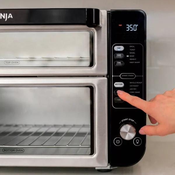 2025 12-in-1 Double Oven with FlexDoor, FlavorSeal Smart Finish, Rapid Top Oven, Convection and Air Fry Bottom Oven DCT401