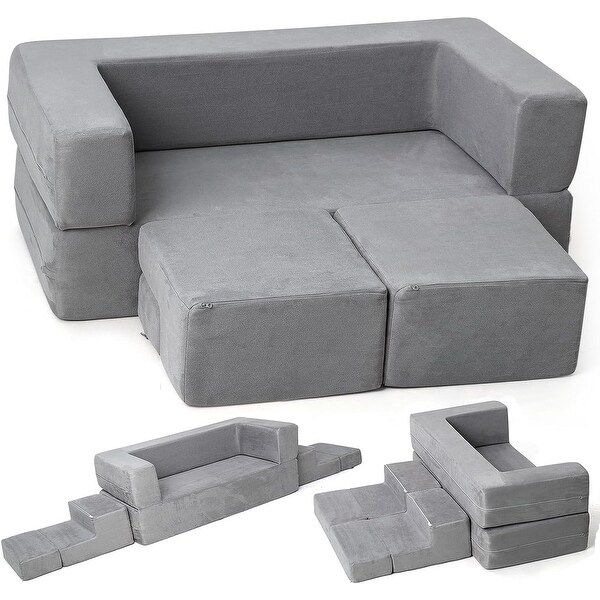 Modular Kids Couch for Toddler Playroom,Bedroom Imaginative Furniture,Kids Sofa