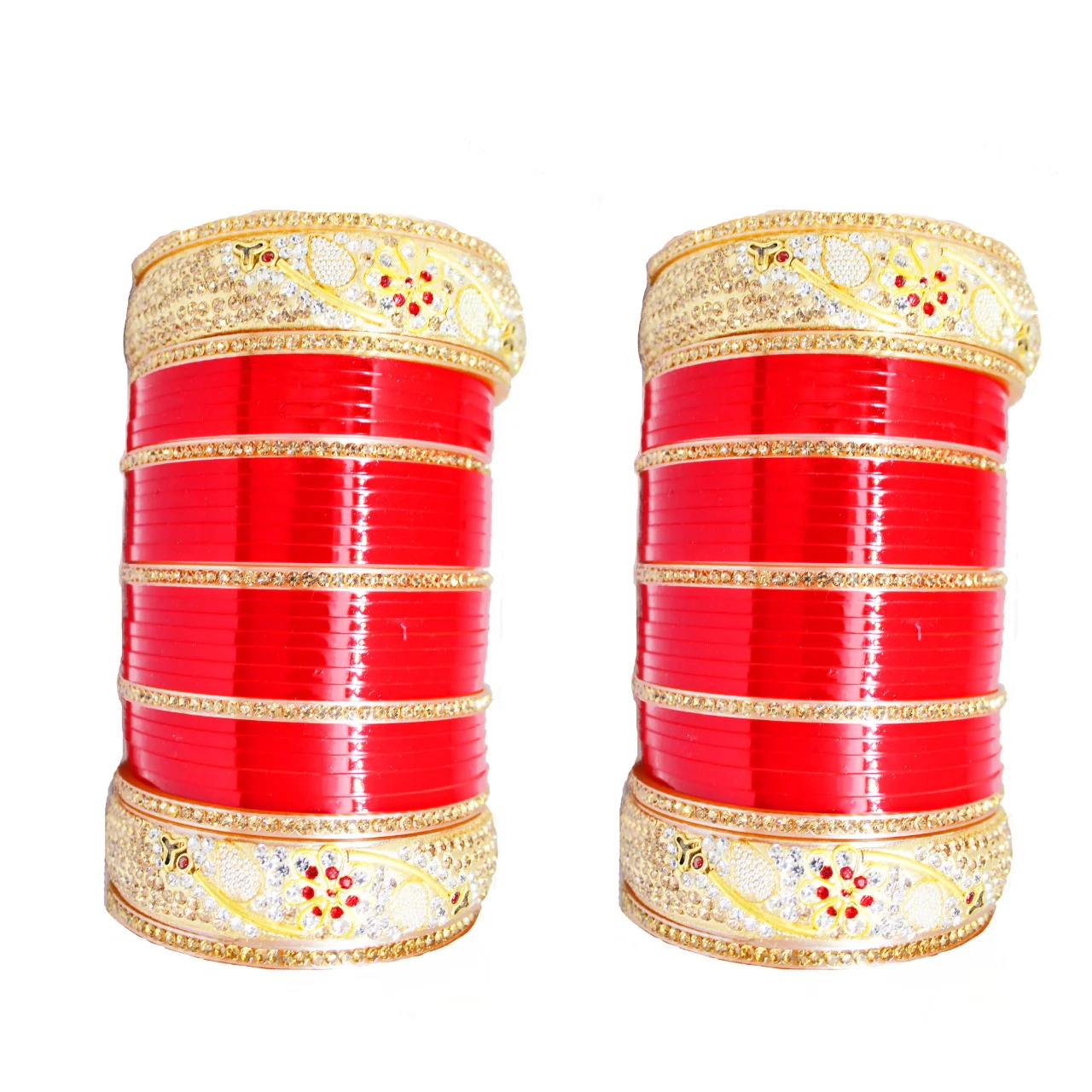 Bridal Red And Gold Choora for Women's and Girls