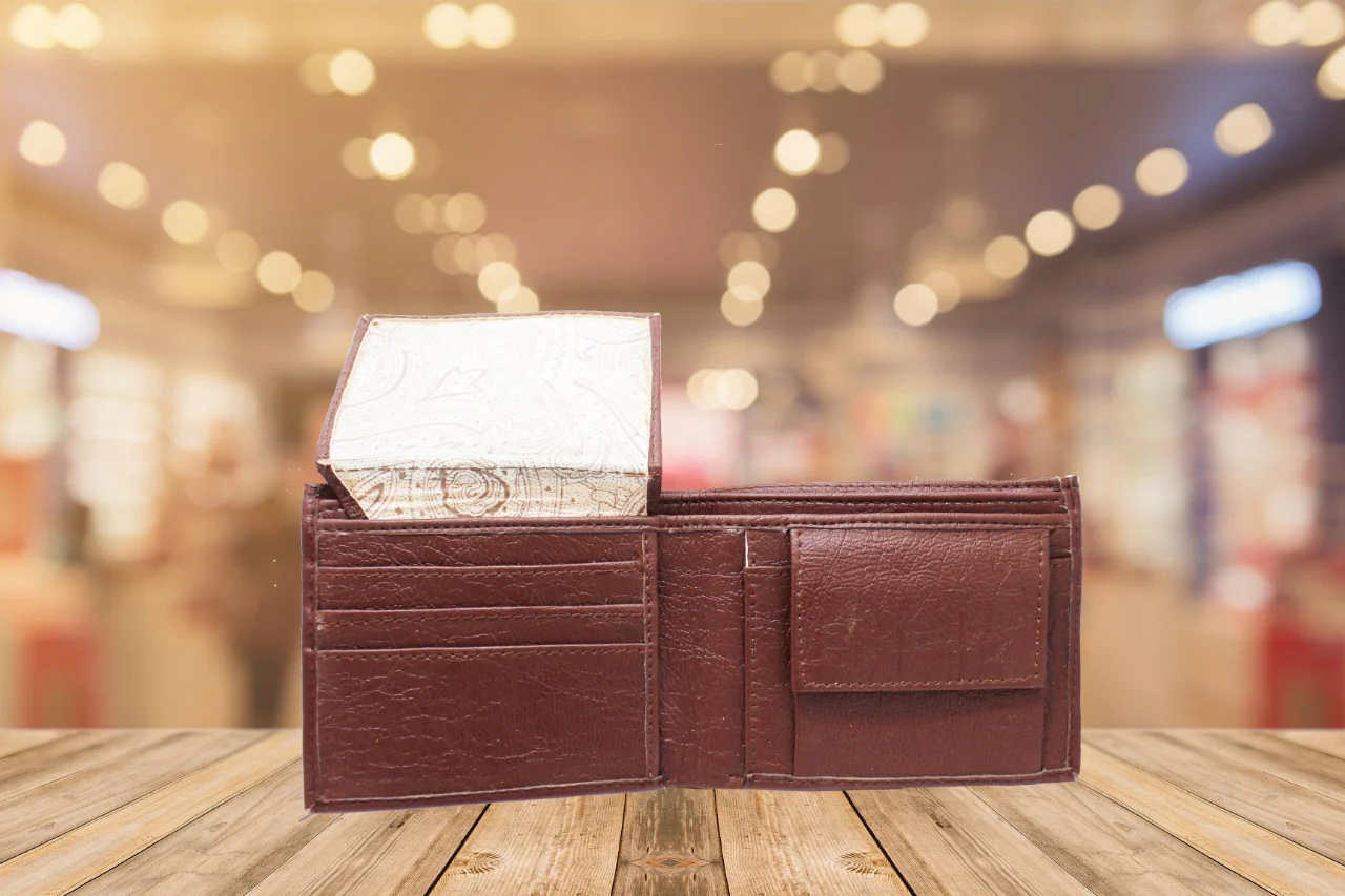 Luxurious & High Quality of Brown Color Artificial Leather Wallet for Male