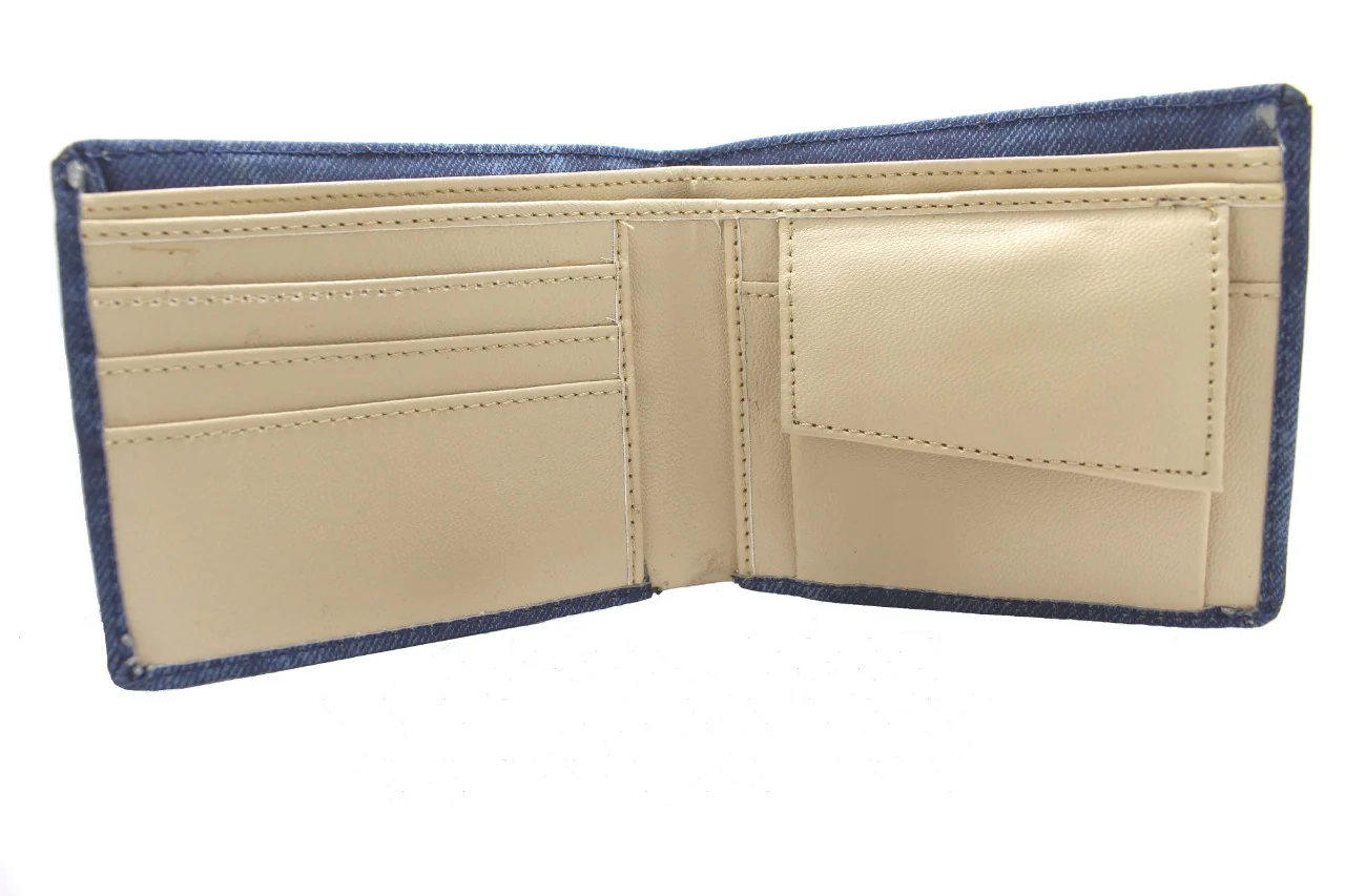 Luxurious & High Quality of Blue Artificial Leather Wallet for Male