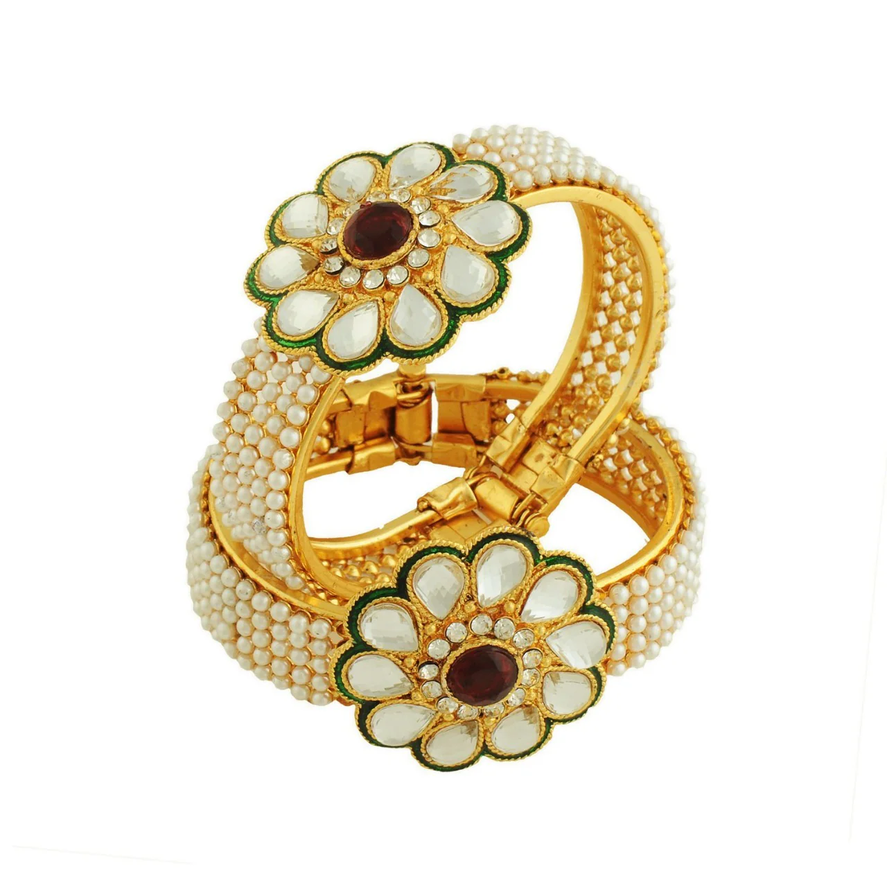 Gold Plated Flower Shape Bracelet & For Women & Girls
