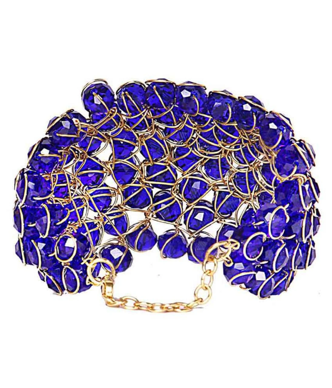 Stylish & Crystal Bracelet Blue Color Suitable Size & Adjustable for Women and Girls