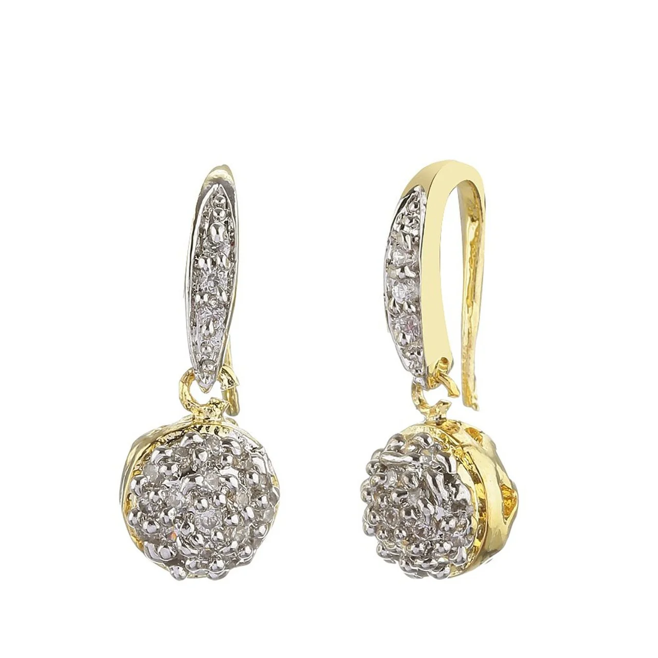 American Diamond Gold Plated Pendant Style Necklace Set for Women and Girls