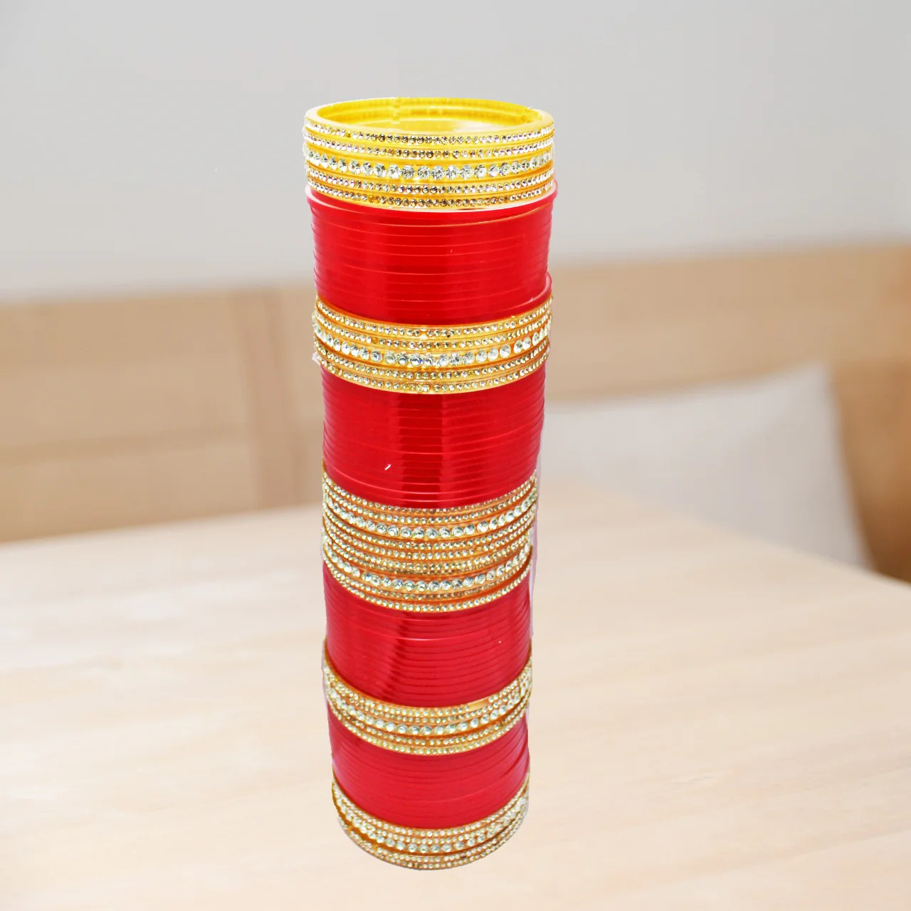 Traditional Plastic Fancy Plain Colourful Chuda Bangles Set Perfect for Girls & Women