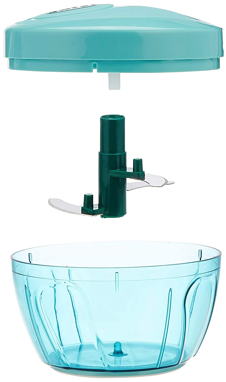 Premium Plastic Polypropylene Mini Handy and Compact Chopper with 3 Blades for Effortlessly Chopping Vegetables and Fruits for Your Kitchen (900ml)