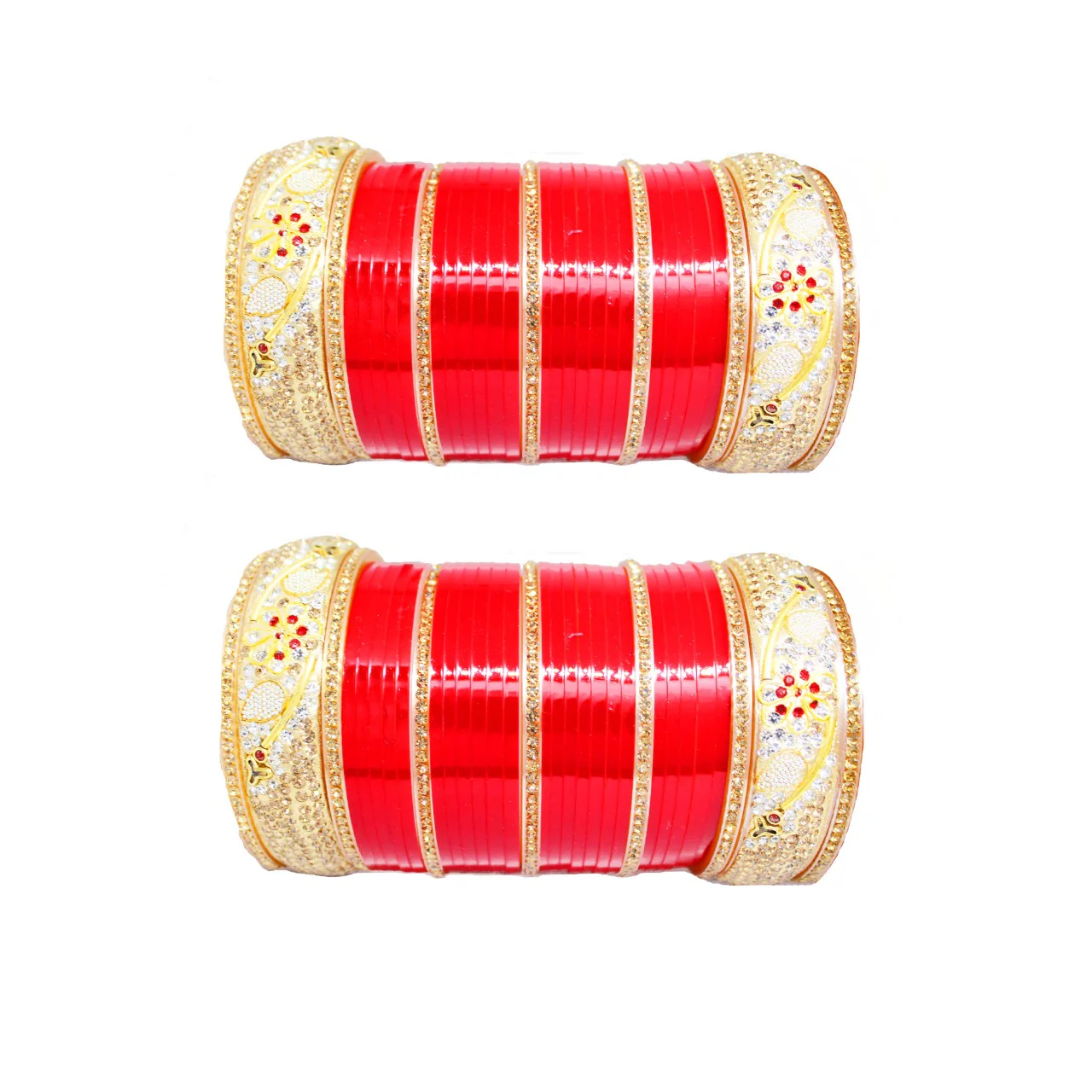 Bridal Red And Gold Choora for Women's and Girls