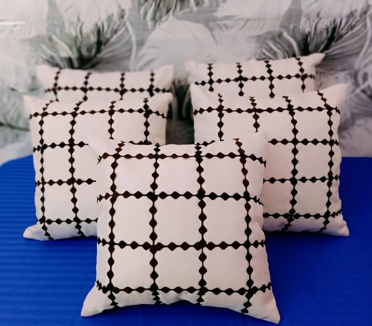 JDX Designer cushion Cover Set Of 5  for sofa and Living Room (16x16 Inches)