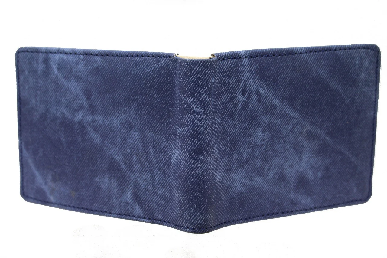 Luxurious & High Quality of Blue Artificial Leather Wallet for Male