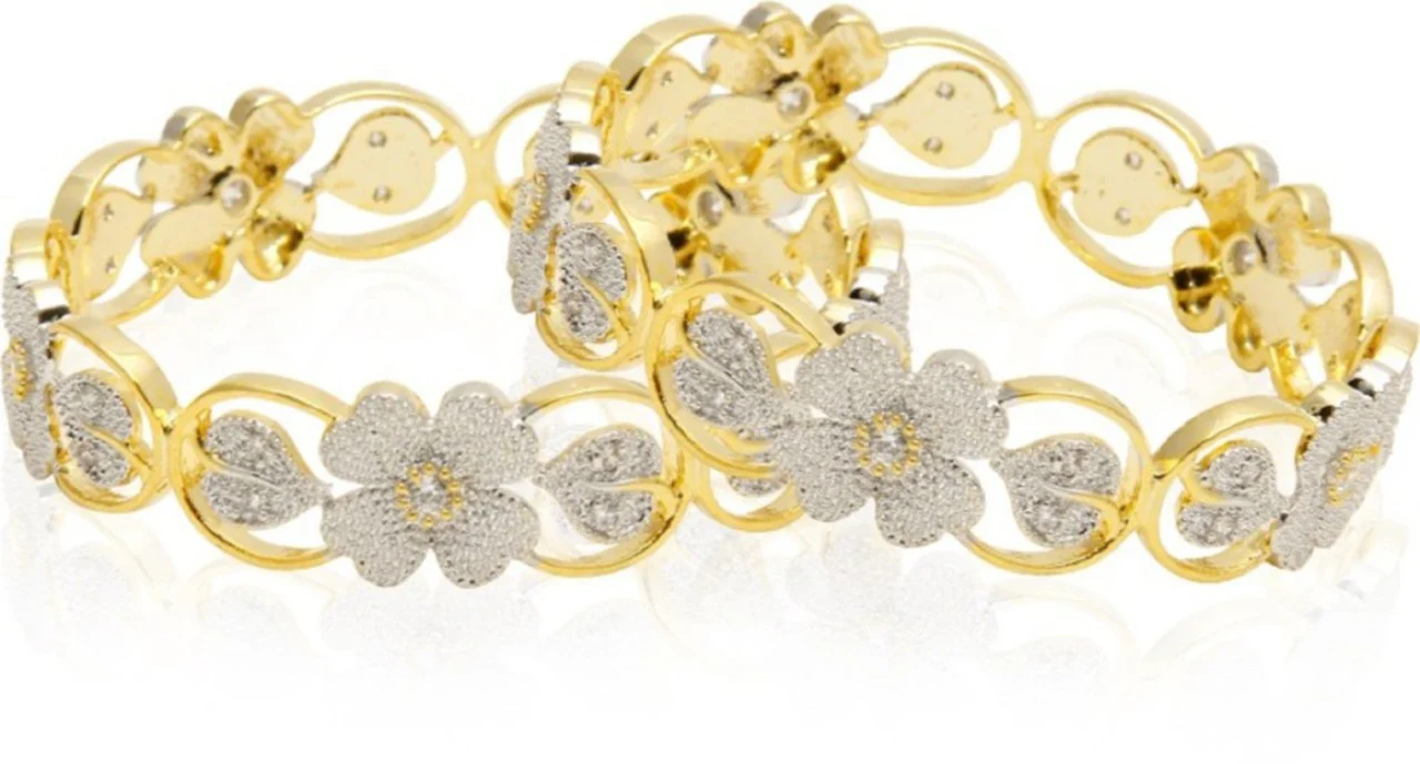 Traditional Gold Plated Bangles for Women and Girls