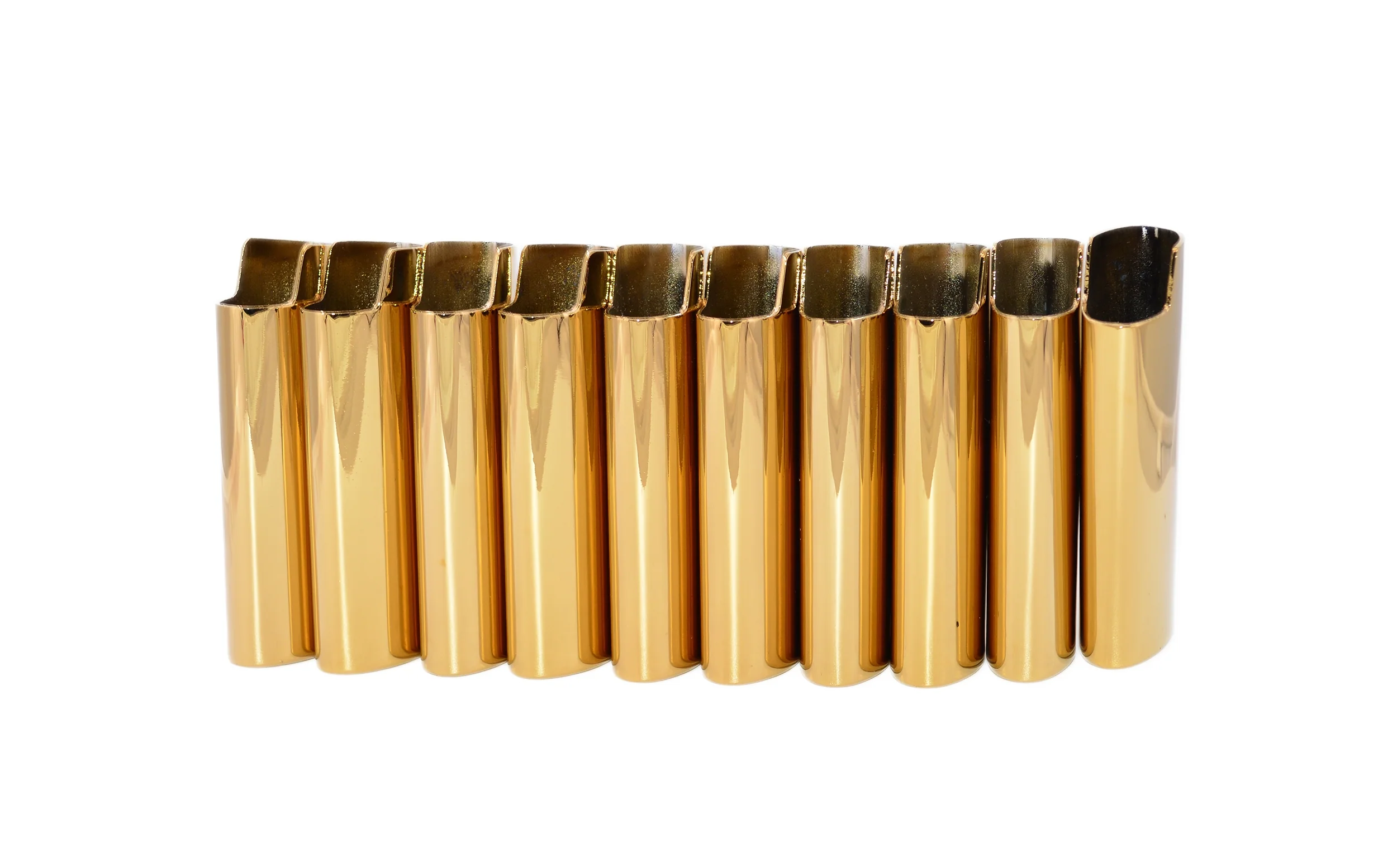 Blank Lighter Case, Cover, Sleeve - Gold Mirror (10 count)