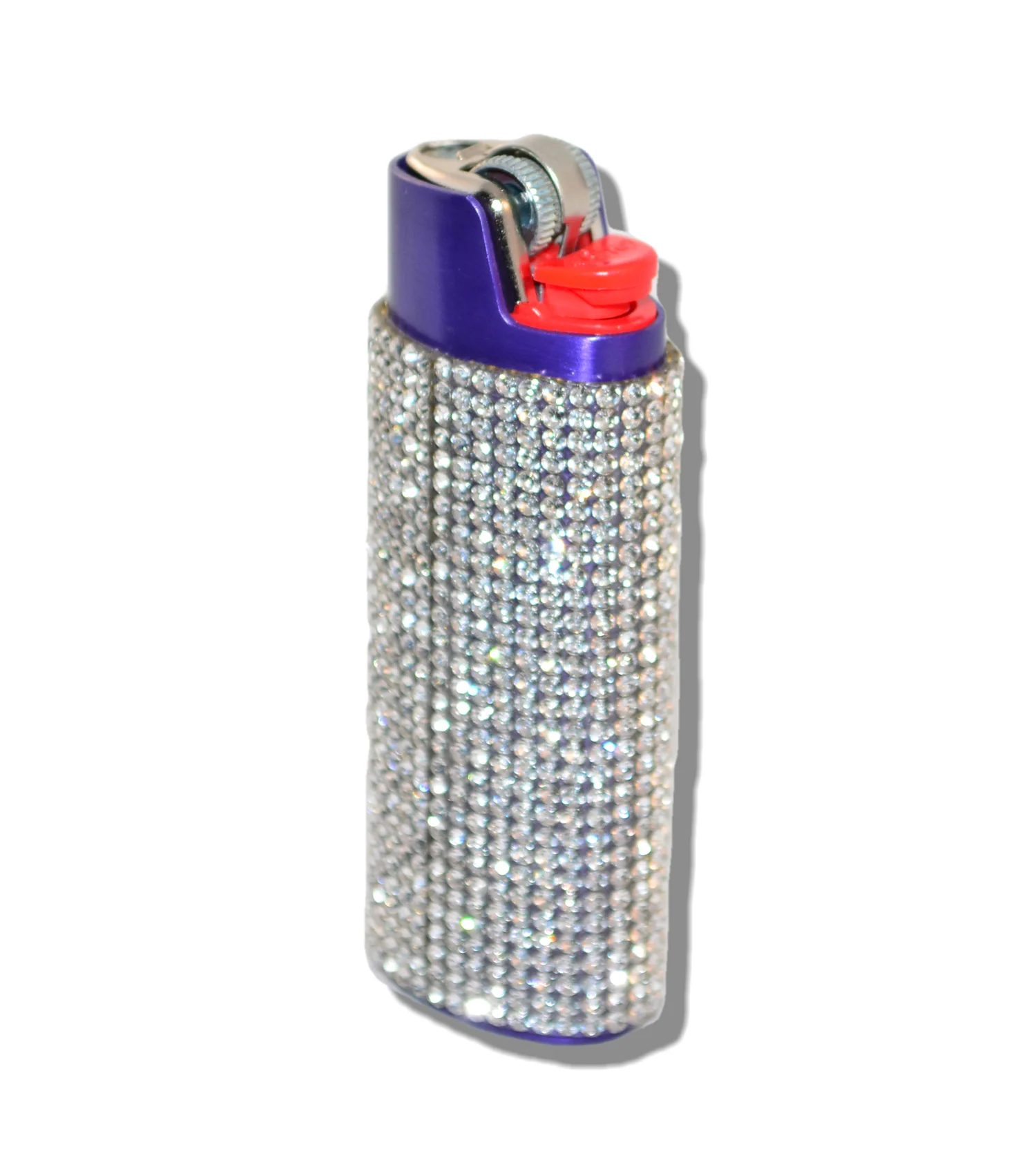 Purple Lighter Cover Sleeve with Crystal Rhinestones LS6