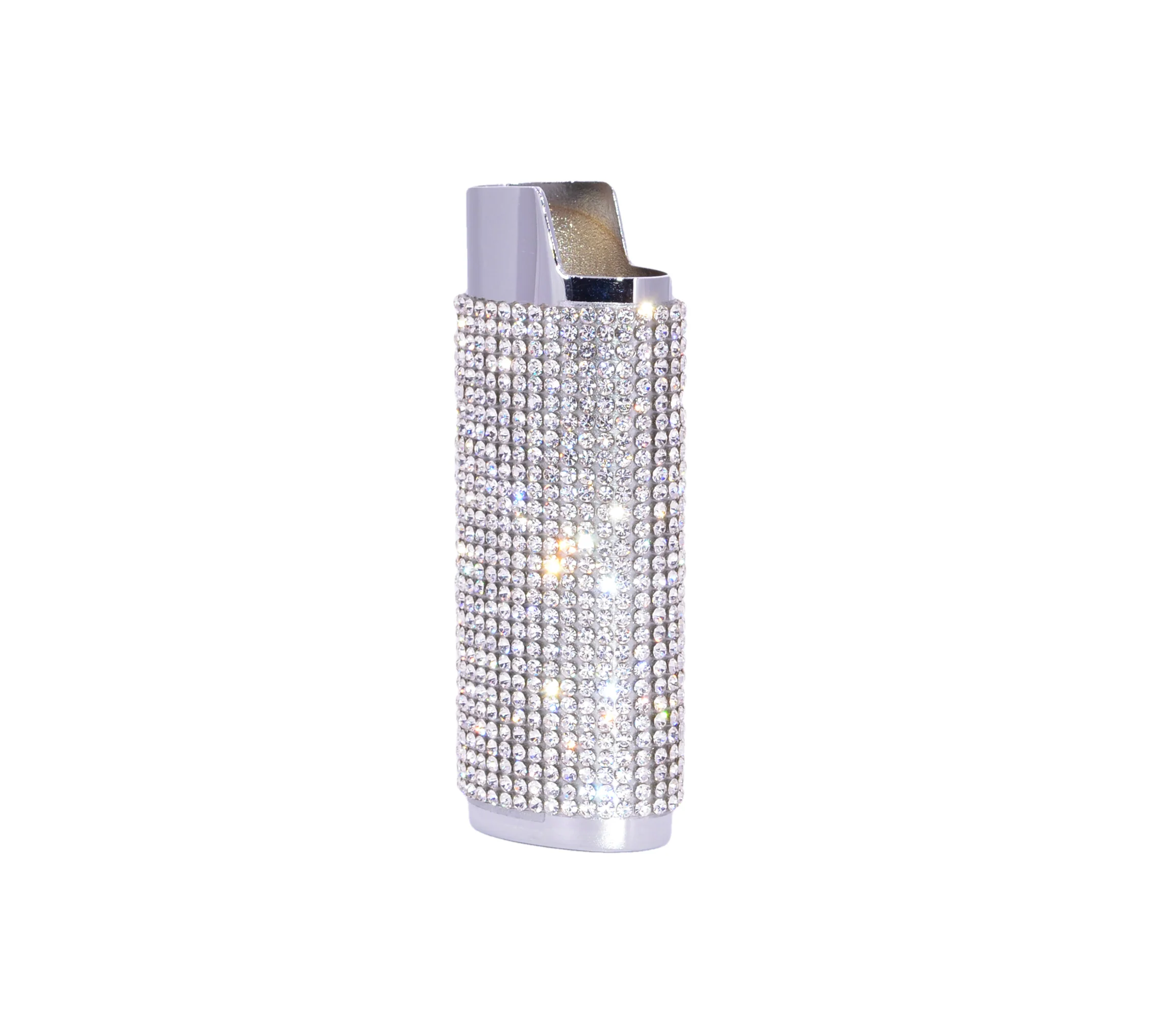 Bling Crystal Rhinestone Cigarette Case / Lighter Sleeve Set for 120s & 100s