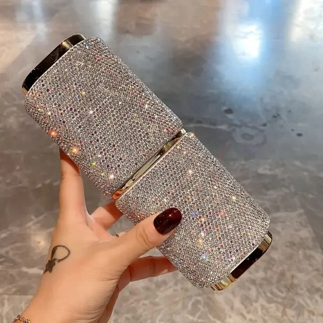 Bedazzled Bling Rhinestone Cosmetics Case or Toiletries Case - Iced, Crystalized